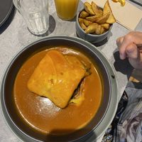 francesinha  at Kind Kitchen in Porto