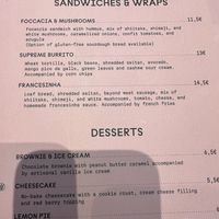 Menu items (vegan)  at Kind Kitchen in Porto