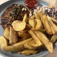 Saitan Steak  at Kind Kitchen in Porto