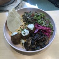 Middle eastern bowl  at Kind Kitchen in Porto