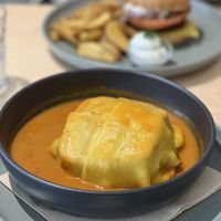Francesinha  at Kind Kitchen in Porto