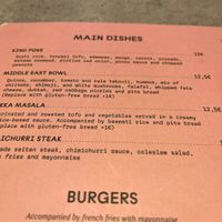 Menù  at Kind Kitchen in Porto