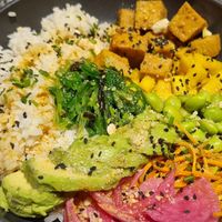 Poke Bowl (good) at Kind Kitchen in Porto
