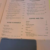 Wine and hot drinks at Kind Kitchen in Porto