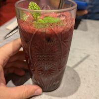 Berry shake at Kind Kitchen in Porto