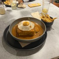 Francesinha with egg #Veganuary at Kind Kitchen in Porto
