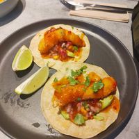 Tacos de camarón at Kind Kitchen in Porto