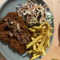 Seitan steak  at Kind Kitchen in Porto