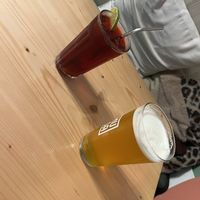 Beer and tea  at Kind Kitchen in Porto
