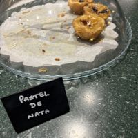 Vegan pastel de Nata   at Kind Kitchen in Porto