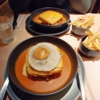 Vegan francesinha at Kind Kitchen in Porto