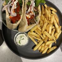 Falafel gyro  at Kind Kitchen in Porto