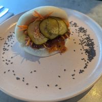 Bao bun starter at Kind Kitchen in Porto
