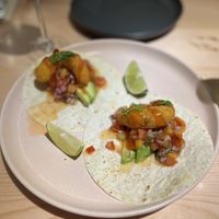 „Shrimp" tacos   at Kind Kitchen in Porto