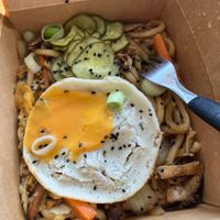 oily but tasty at Kind Kitchen in Porto
