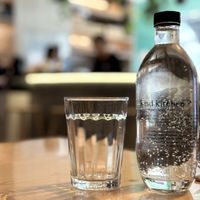 Sparkling water  at Kind Kitchen in Porto