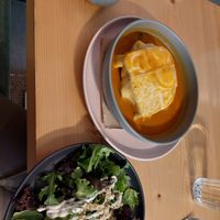 Francesinha at Kind Kitchen in Porto