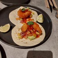 Shrimp taco at Kind Kitchen in Porto