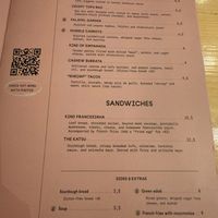 Menu  at Kind Kitchen in Porto