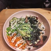 Salmon bowl, my favorite! at Kind Kitchen in Porto