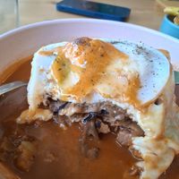 Francesinha at Kind Kitchen in Porto