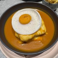 Francesinha  at Kind Kitchen in Porto