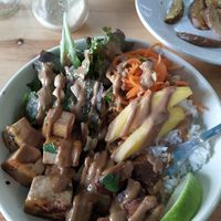 Thai bowl at Kind Kitchen in Porto