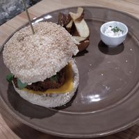 Burger at Kind Kitchen in Porto