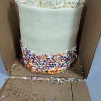 Birthday cake at Hive Bakery in Flower Mound