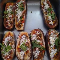 🍆🍆🍆 horneado at 3V Comida Taiwanesa Vegetariana in San Salvador