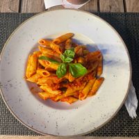 Vegan pasta at Pastabar in Budva