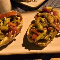 Bruschetta vegan at Pastabar in Budva
