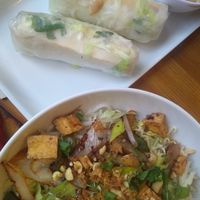 Rice rolls and noodles salad at VietCuisine City in Hannover