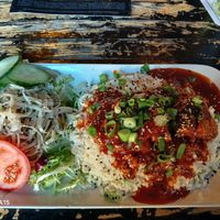 Chicken Tonkatsu at Cafe Nord in Essen