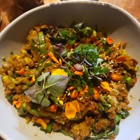 Avocado Crispy Rice at Butcher & Bee in Nashville