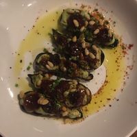 Baby eggplants main at Butcher & Bee in Nashville