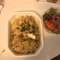 Vegan mushroom risotto  at Sitte in Darmstadt