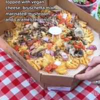 Crosscut Vegan Pizza at Pizza Fan in Thessaloniki