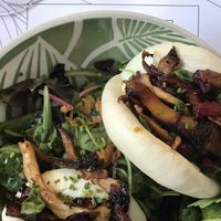 the vegan baobuns. at The Garden Bar in Thessaloniki