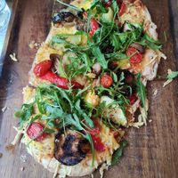I love vegan (pizza) at The Garden Bar in Thessaloniki