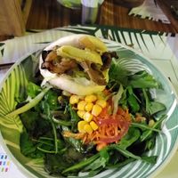 One vegan van I ate before taking the pic... at The Garden Bar in Thessaloniki