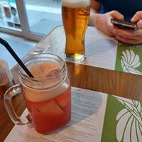 Strawberry cucumber lemonade at The Garden Bar in Thessaloniki