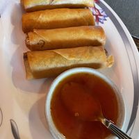 Vegetable spring rolls-yum!  at Lanna Thai in Fleming Island