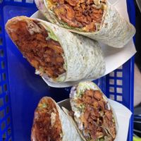 Sweet Potato Fry Wraps! 🤤  at The Original Mickey's Igloo in Kingston