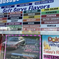 Vegan soft serve flavors at The Original Mickey's Igloo in Kingston