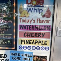 Dole whip flavors  at The Original Mickey's Igloo in Kingston