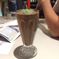 peppermint-choc milkshake  at Royale Eatery in Cape Town