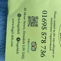   at The Bagel Deli in Ormskirk