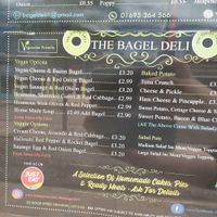 Menu at The Bagel Deli in Ormskirk
