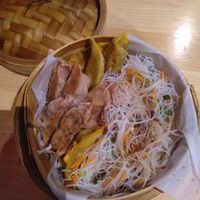 Vegan lunch dumplings at Beijing8 in Helsinki